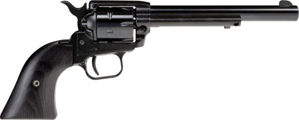 Heritage Mfg RR22B6BBK Rough Rider 22 LR 6 Shot, 6.50" Black Oxide Steel Barrel, Black Steel Frame, Black Oxide Cylinder, Black Laminate Wood Grip, Hammer/Thumb Safety, Exposed Hammer
