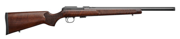 CZ-USA 02392 CZ 457 Varmint Full Size 22 LR 5+1 20.50" Black Nitride Heavy Barrel Black Nitride Steel Receiver Turkish Walnut Fixed Varmint-Style Stock Left Hand