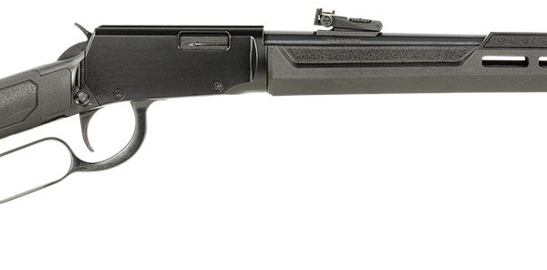 Rossi RL22W201SY Rio Bravo  Lever Action 22 WMR 12+1 20" Round Barrel, Black, Polished Rec/Barrel, Synthetic Stock, Fiber Optic Sights