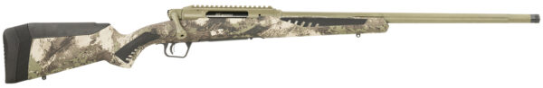 Savage Arms 58027 Impulse Big Game 300 WSM 2+1 24" Threaded, Hazel Green Barrel/Rec, Woodland Camo AccuStock with AccuFit, Includes Detachable Box Mag