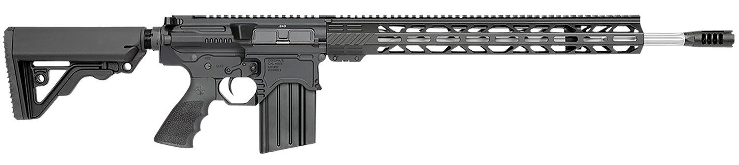 Rock River Arms 243A1534BT LAR-BT3 Predator HP 243 Win 20+1 20" Stainless Fluted Barrel, Black Billet Rec, OEM Operator CAR Stock & Operator Brake, 17" M-LOK Handgaurd, Hogue Rubber Grip