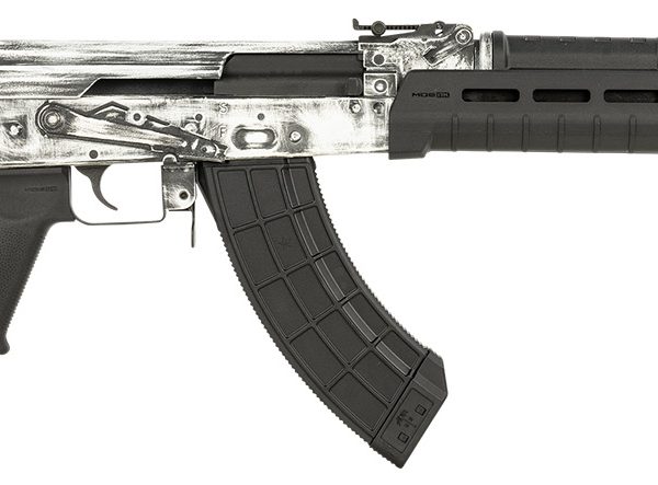 Century Arms RI4997N VSKA  7.62x39mm 30+1 16.50" Barrel w/Chevron Muzzle Brake, White Distressed Aluminum Receiver, Black Magpul MOE AK Stock, MOE Pistol Grip & Ultimak Handguard