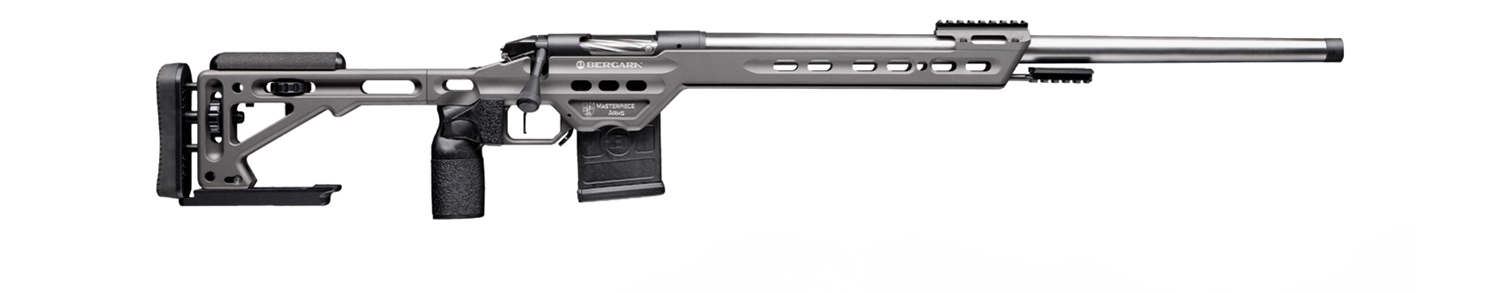 Bergara Rifles BPR25-6GT Premier Competition 6 GT 10+1 26" Polished Clear Cerakote #4 Tapered Steel Threaded Barrel, Polished Clear Cerakote Steel Receiver, Tungsten MPA BA Chassis