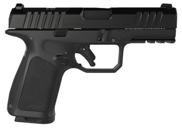 Rost Martin RM1CBLKOSP15 RM1C  9mm Luger 15+1 4" Black Match Grade Barrel, Black Tenifer Optic Ready/Serrated Steel Slide, Black Polymer Frame w/Picatinny Rail, Textured Grip, Ambidextrous