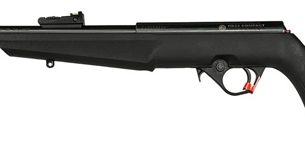 Rossi RB22L1611EN01 RB22 US Flag Compact 22 LR 10+1 16.50" Matte Black Threaded Barrel, Black Aluminum Receiver, Black w/US Flag Synthetic Fixed Stock