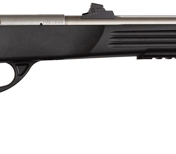 Crickett KSA796 Hunter Adult 22 WMR 1rd 9" Threaded Single Shot Stainless Barrel, Black Synthetic Grips