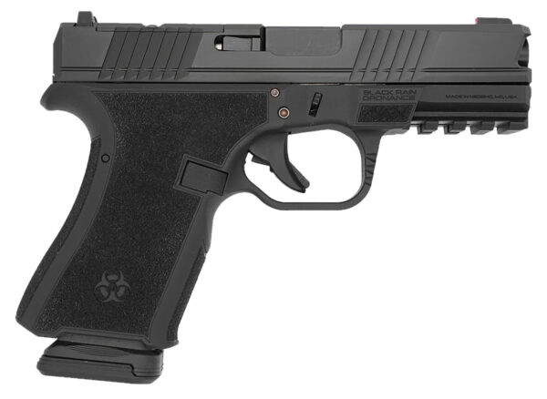 Black Rain Ordnance FL9MMBLK   Compact Frame 9mm 15+1 4" Stainless Steel Slide