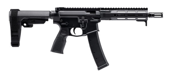 Daniel Defense PCC 9mm Luger 20+1 8.30" Black Phosphate Heavy Threaded Barrel, 7" M-LOK Handguard, Black Cerakote Stainless Steel Receiver w/Picatinny Rail, Black Polymer SB Tactical SBA3 Brace, Ambidextrous