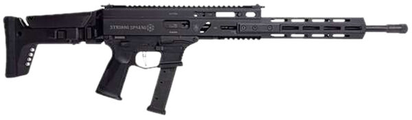 Grand Power 810091156094 Stribog SP9A3G 9mm Luger 16" Black Barrel, Black Receiver, Polymer Stock & Grip