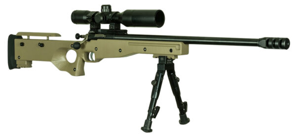 Crickett KSA2152 CPR Complete Package 22 LR Caliber with 1rd Capacity, 16.12" Barrel, Blued Metal Finish & Fixed with Adjustable Cheekpiece Flat Dark Earth Stock Right Hand