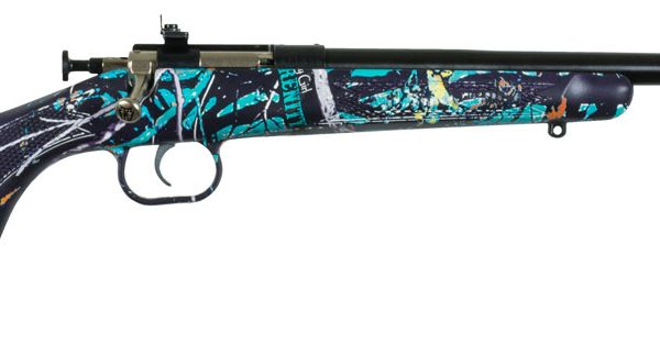 Crickett KSA2172 Youth 22 LR 1rd 16.12" Blued Barrel & Receiver, Fixed Front/Adjustable Rear Peep Sights, Muddy Girl Serenity Synthetic Stock w/11.5" LOP, Rebounding Firing Pin Safety
