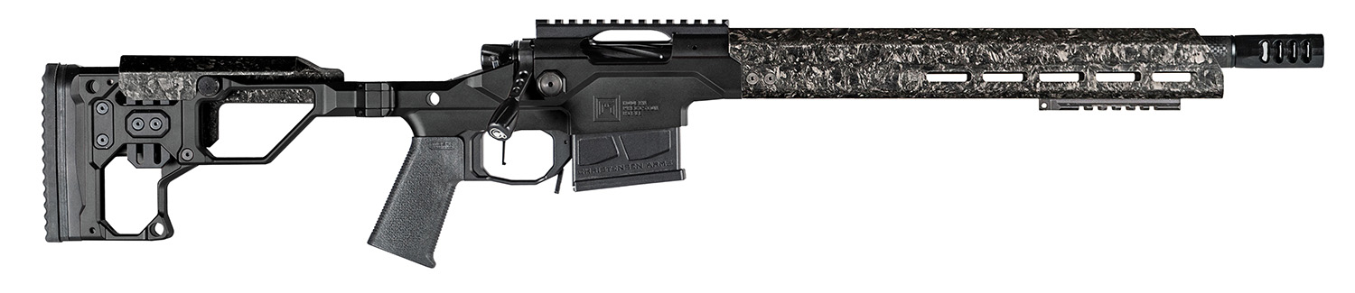 Christensen Arms 8010301500 Modern Precision  223 Rem 20" Threaded Carbon Fiber Barrel 5+1, Black Nitride Finish, Black Anodized with Folding Stock, Polymer Grip