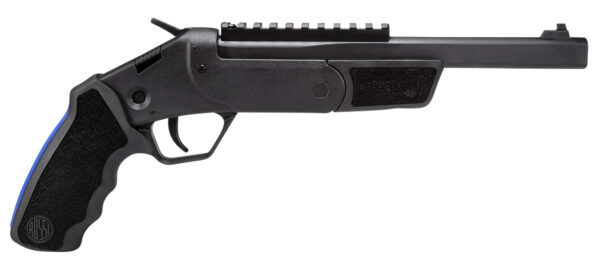 Rossi SSPB9BKKIT Brawler 45 Colt (LC)/410 Gauge 1rd 9", Black, Textured Rubber Grips, Optics Mount, Include Holster