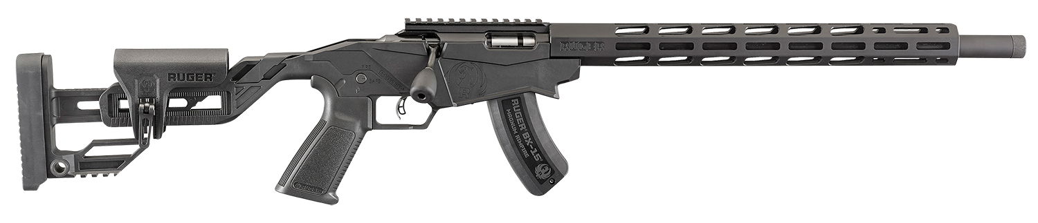 Ruger 8404 Precision Rimfire  22 WMR 15+1 18" Threaded 1137 Alloy Steel Barrel, Hard Coat Anodized Finish, Adjustable Quick-Fit Precision Stock, 0 MOA Picatinny Rail, Optics Ready