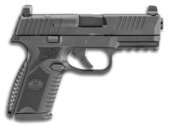 FN 66100587 509M MRD Mid-Size 9mm Luger 15+1 4" Black Recessed Crown Barrel, Matte Black Optic Ready/Serrated Stainless Steel Slide, Matte Black Polymer Frame w/Picatinny Rail, Ambidextrous