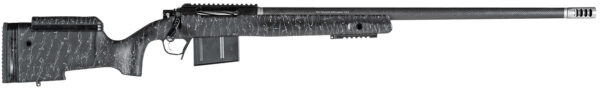 Christensen Arms 800400300 BA Tactical Long Range 338 Lapua Mag 3+1 27" Carbon Fiber Barrel, Black Nitride Finish, Black with Gray Webbing Stock