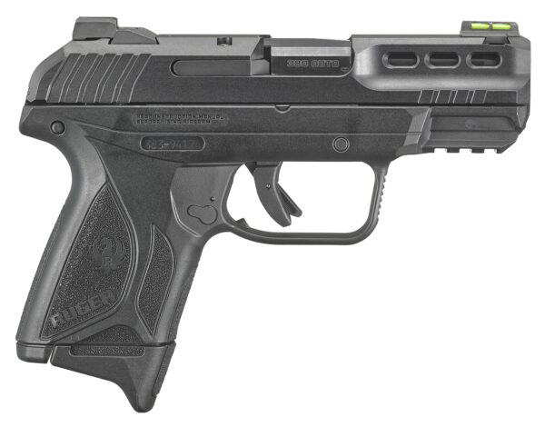 Ruger 3839 Security-380  380 ACP 10+1/15+1 3.42" Black Oxide Barrel, Black Serrated Steel Slide, Black Polymer Frame w/Accessory Rail, Black Polymer Grips