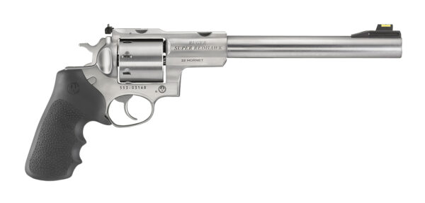 Ruger 5526 Super Redhawk  22 Hornet 8rd 9.50" Satin Stainless Steel Barrel, Cylinder & Frame, Black Hogue Tamer Monogrip Grip, Transfer Bar Safety
