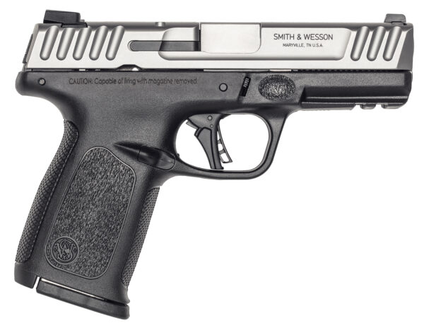 Smith & Wesson 13936 SD40 2.0 Compact Frame 40 S&W 14+1 4" Stainless Steel Barrel, Satin Serrated Stainless Steel Slide, Black Polymer Frame w/Picatinny Rail, Textured Grip