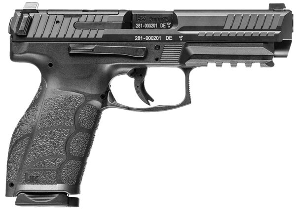 HK 81001064 VP9A1 F Full Size Frame 9mm Luger 20+1 4.53" Black Steel Barrel, Optic Ready/Serrated Steel Slide, Black Polymer Frame w/Picatinny Rail, Interchangeable Backstrap Grip, Ambidextrous