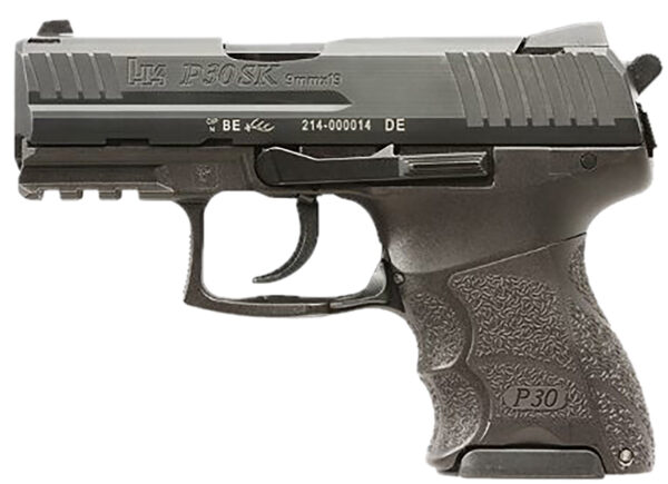 HK 81001108 P30SK V3 Sub-Compact Frame 9mm Luger 10+1 3.27" Black Steel Barrel, Black Cerakote Serrated Steel Slide, Black Polymer Frame w/Picatinny Rail, Ambidextrous