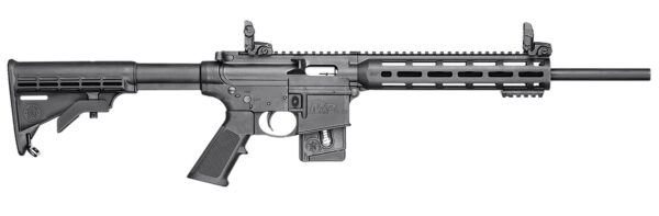 Smith & Wesson 10207 M&P15-22 Sport *CT,MA,MD,NJ Compliant 22 LR Caliber with 10+1 Capacity, 16.50" Barrel, Matte Black Metal Finish & Fixed CAR Black Synthetic Stock Right Hand