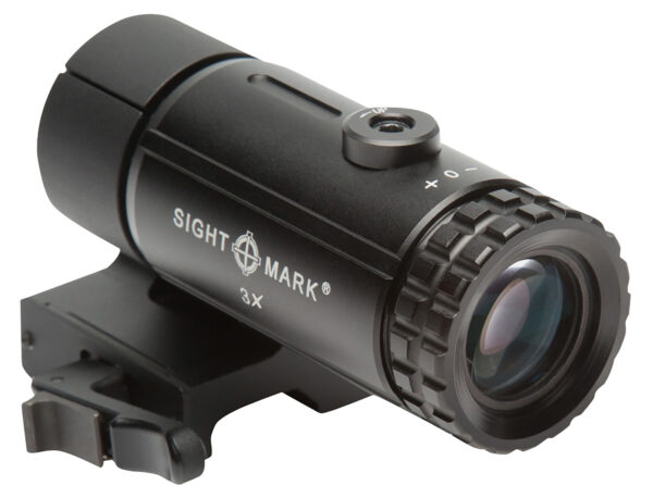 Sightmark SM19063 T-3 Magnifier 3X  with Flip to Side Mount Matte Black 3 x 23mm