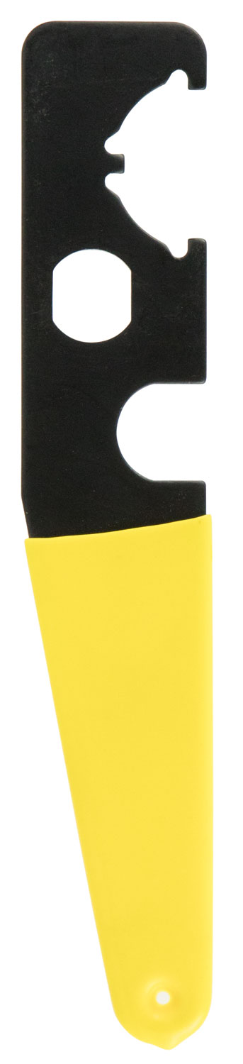 TacFire TL006 Armorer's Stock Wrench Black/Yellow Steel Rifle AR-15 Rubber Handle