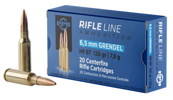 PPU PP6GH Standard Rifle  6.5Grendel 120gr Hollow Point Boat Tail 20 Per Box/25 Case