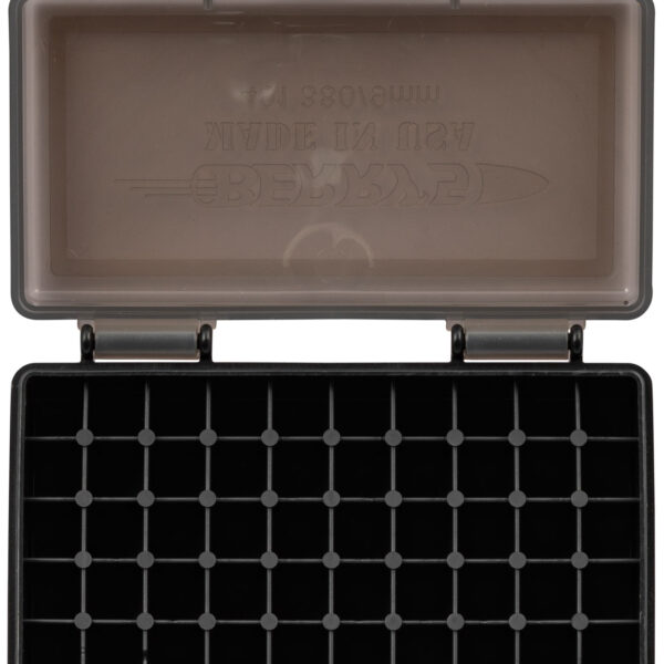 Berry's 19642 Ammo Box 9mm/380ACP Smoke/Black Polypropylene 50rd