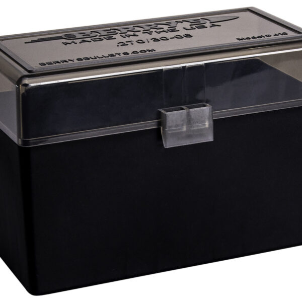 Berry's 32019 Ammo Box  270Win/30-06Springfield Smoke/Black Polypropylene 50rd