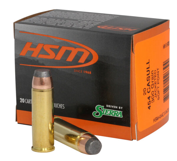 HSM 454C5N20 Pro Pistol  454 Casull 300 gr Jacketed Soft Point 20 Per Box/ 20 Case