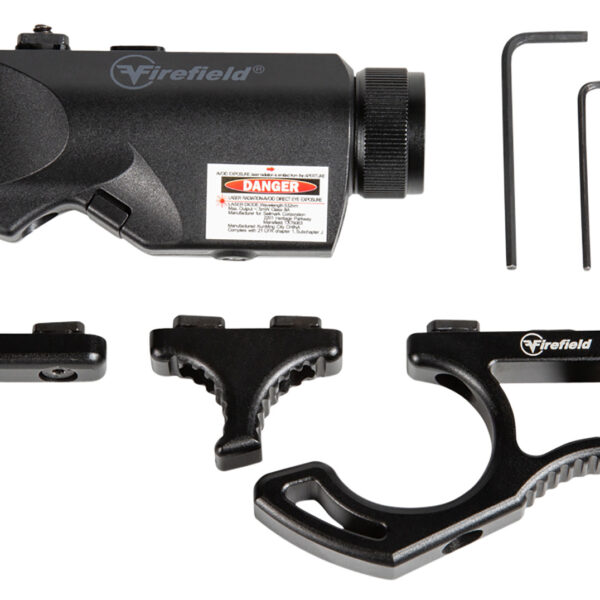 Firefield FF35010K Rival XL Foregrip Flashlight Red Laser Combo Kit  Matte Black 75/150 Lumens White LED Light