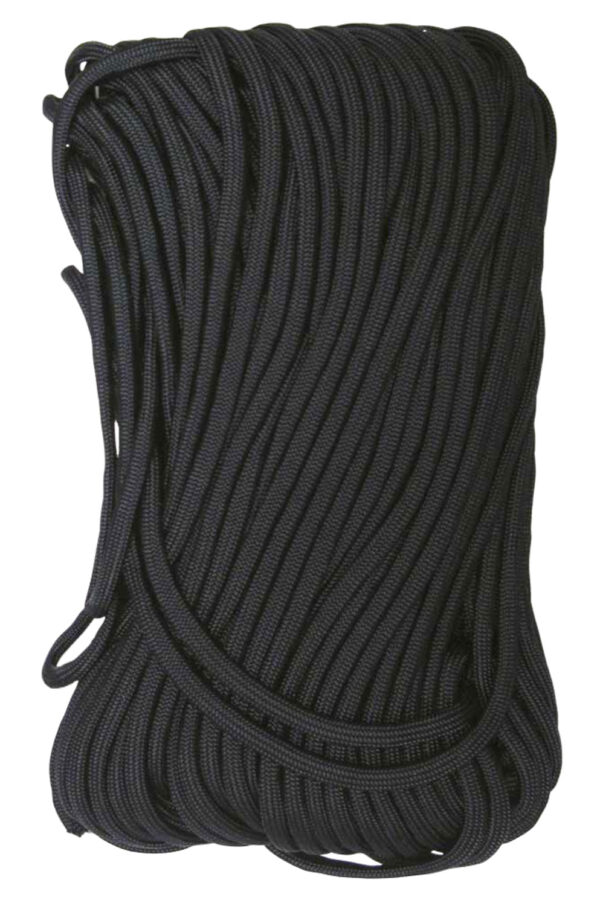 Tacshield 03010 550 Cord  Black Paracord 100' Long