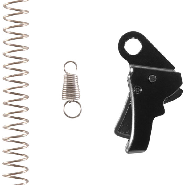 Apex Tactical 115112 Action Enhancement  Curved Trigger w/ 5-5.50 lbs Draw Weight & Black Finish for Springfield Hellcat