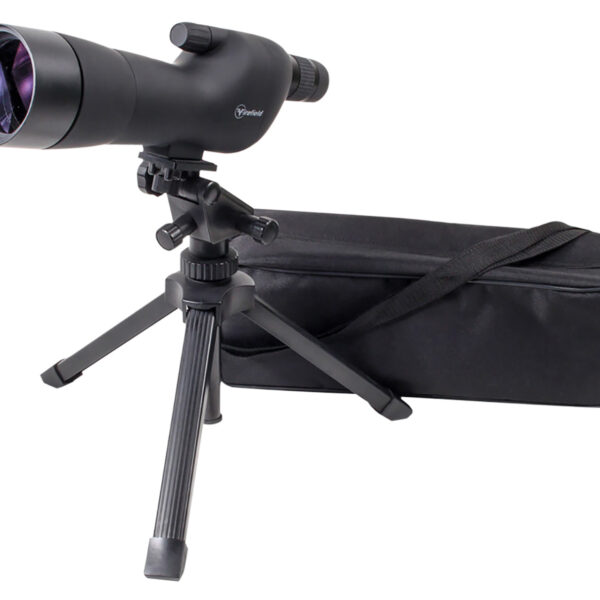 Firefield FF11018K Spotting Scope Kit 20-60x 60mm Black Rubber Armor Angled Body BaK-4 Roof Prism & Straight Eye Piece
