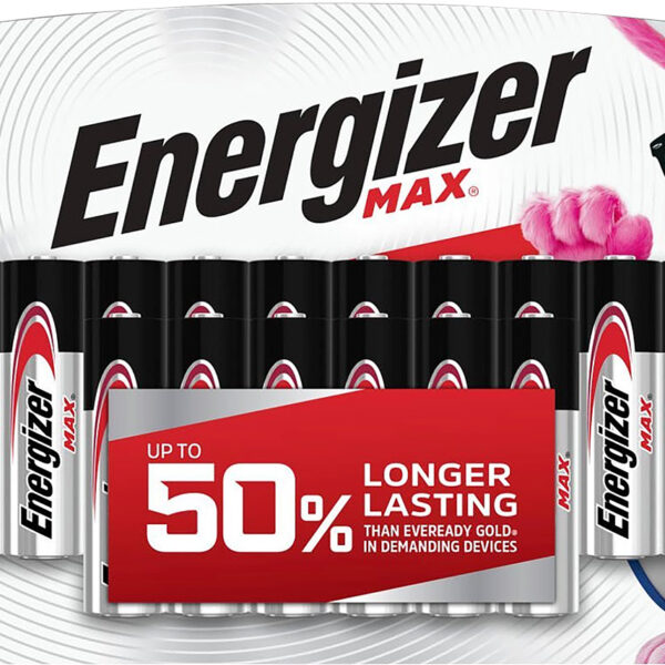 Energizer E91LP16 AA Max Silver 1.5V Alkaline, Qty (16) Single Pack