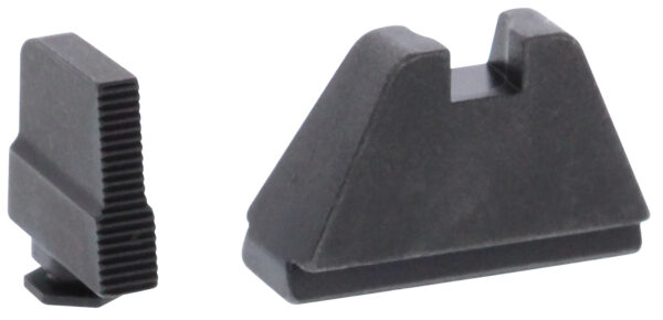 AmeriGlo GL507 Optic Compatible Sight Set for Glock  5XL Tall Serrated Front Sight-Black Rear Sight