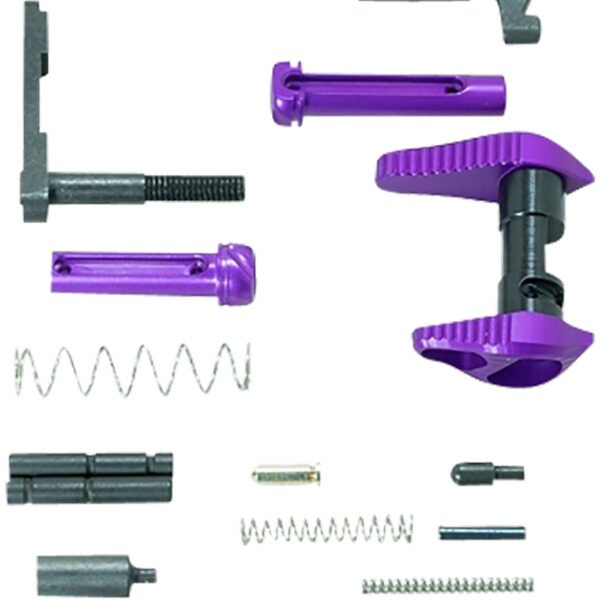 Timber Creek Outdoors ARLPKPPA Lower Parts Kit  Purple Anodized Aluminum for AR-15