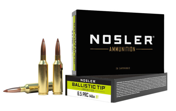 Nosler 43457 Ballistic Tip  6.5PRC 140gr Spitzer Boat Tail 20 Per Box/10 Case