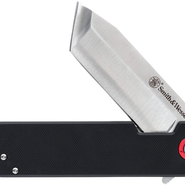 Smith & Wesson Knives 1193144 Big Benji 3.50" Folding Plain Stainless Steel Blade 4.25" Black