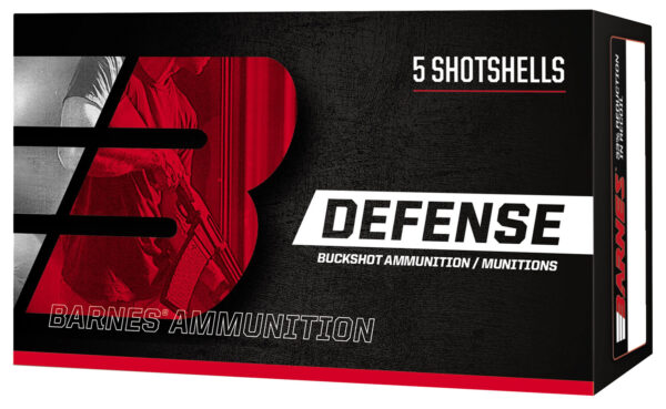 Barnes Bullets 32009 Defense  12Gauge 2.75" 9Pellets 00Buck Shot 5 Per Box/20 Case