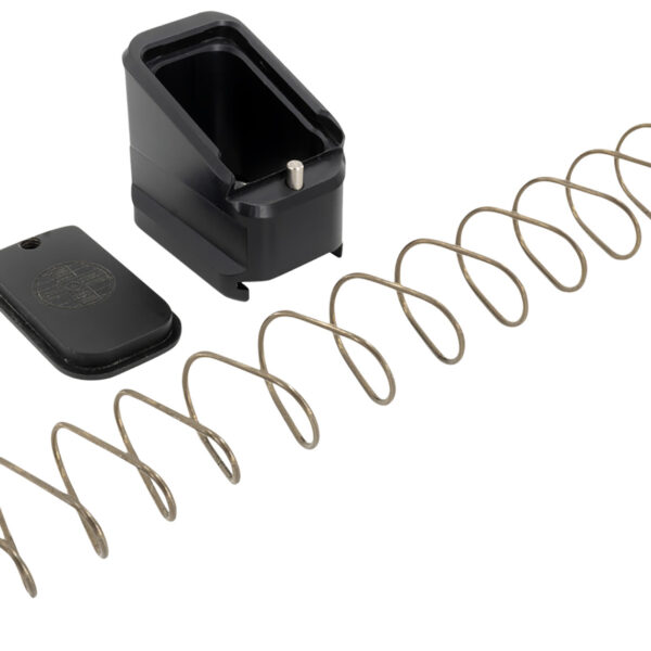 Shield Arms CZP10CME5BLK Magazine Extension  for CZ P10-C/P07, 5rd (9mm), 4rd (40S&W), Black Aluminum