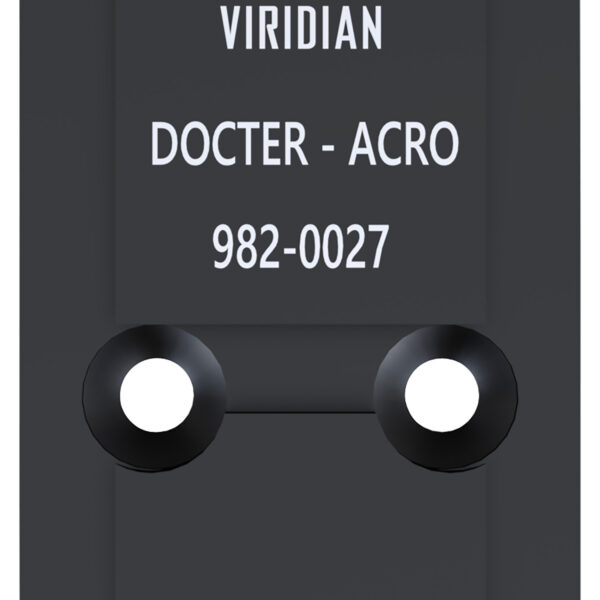 Viridian 9820027 RFX45 Docter Mounting Adapter  Black Anodized