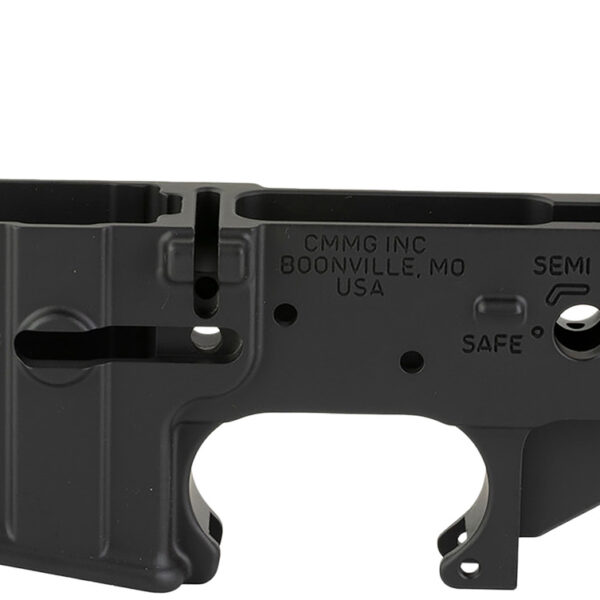 CMMG 55CA102AB Mk4 Lower Receiver Stripped, Armor Black Cerakote, Fits AR-15