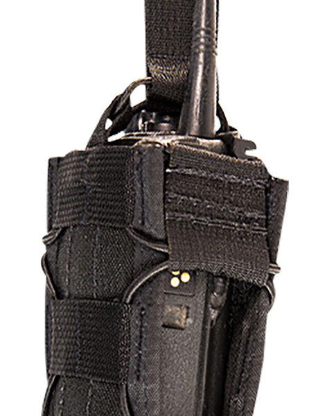 High Speed Gear 11MAC0BK TACO  Multi-Access Comm Holder, Black Nylon with Bungee Pull Tongue, Fits MOLLE