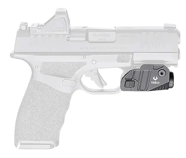 Viridian 9300048 CTL Custom for Springfield Hellcat Pro  Black Anodized 525 Lumens White LED