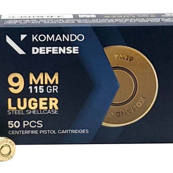 Dickinson LLC BRASS/STL 9mm 115gr Full Metal Jacket 50 Per Box/20 Case