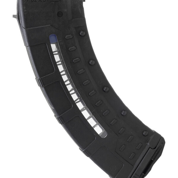 Leapers RBTAKM30   30rd Windowed 7.62x39mm Black Polymer/Steel