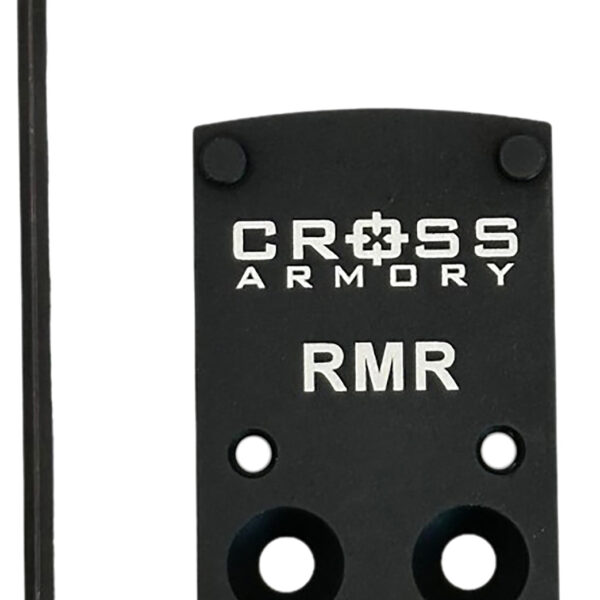 Cross Armory CRRMADAPTER  Adapter Plate Black Oxide Aluminum Compatible w/ RMR Optics